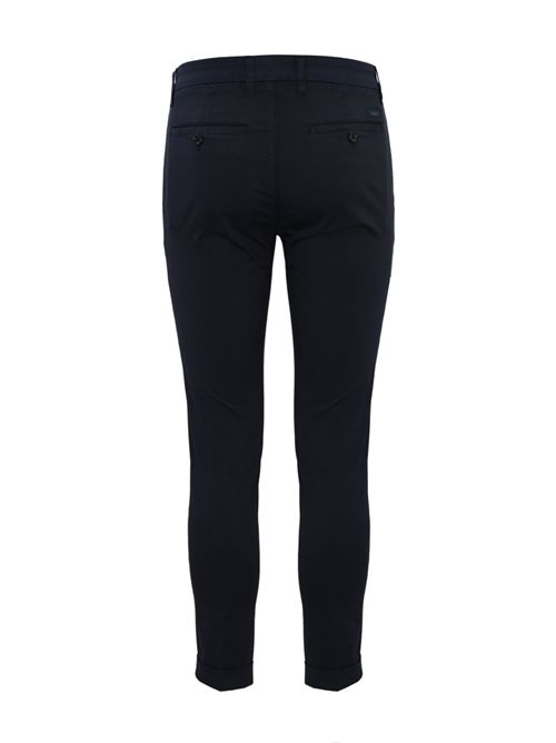Pantalone Capri con risvolto Blu FAY | NTM8652187TGURU824